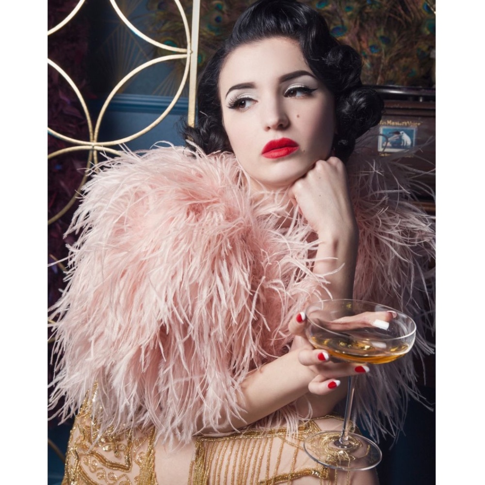 Ostrich Feather Wrap